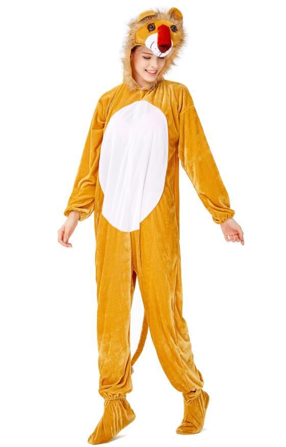 F1933 Unisex Funny Animal Circus Bodysuit Cosplay Pajama Halloween Costume